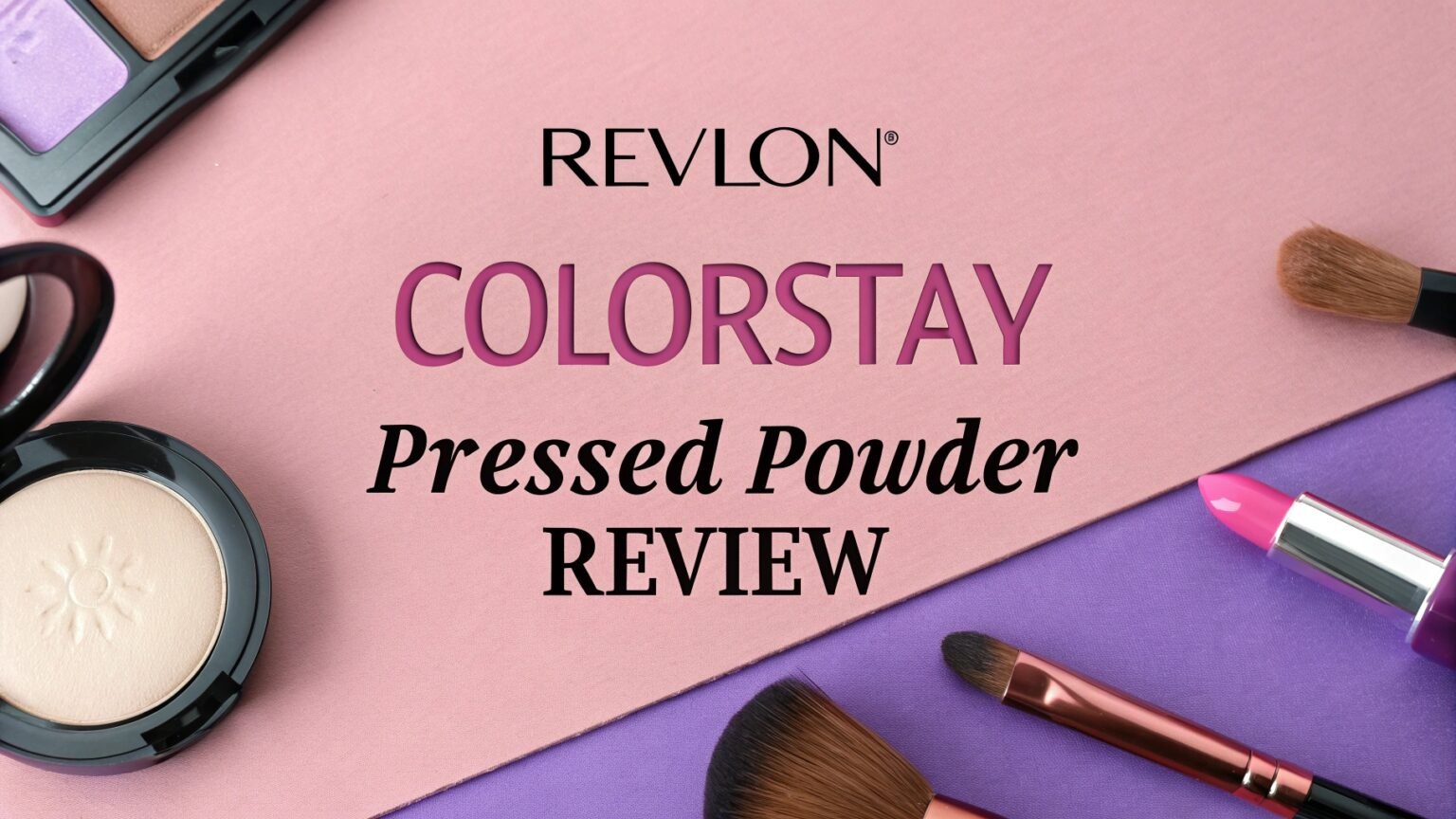 Revlon Text REVLON ColorStay Pressed Powder Review: Long Coverage