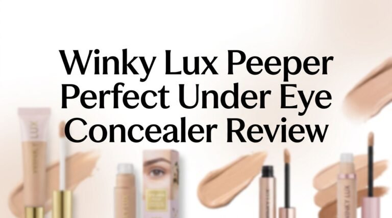 Winky Lux Peeper Perfect Under Eye Concealer Review 2026